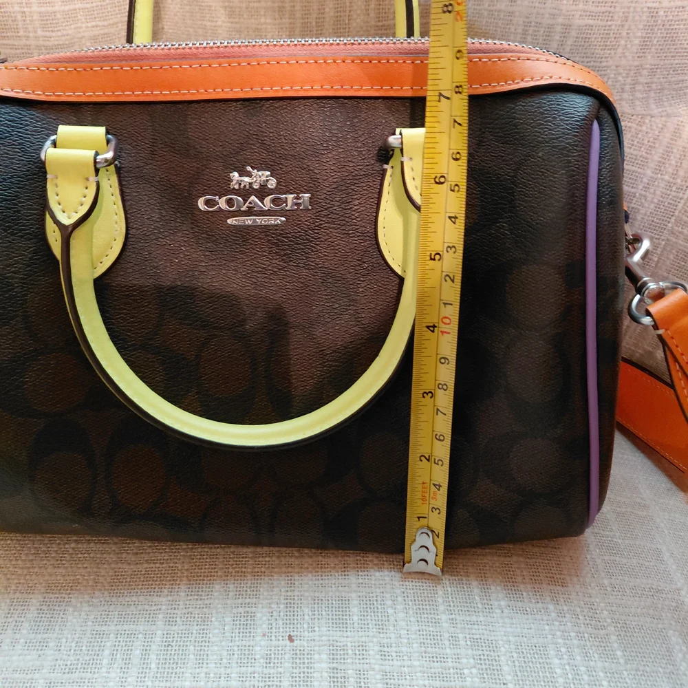 Coach Brown and Yellow Women's Bag - Picture 6 of 6